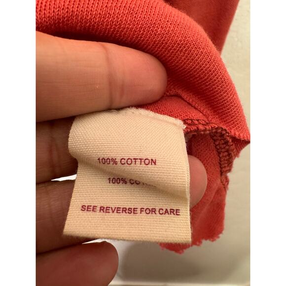 We The Free People Longsleeves button front top Ruffles Hem Raw Pink Femine - Picture 8 of 8